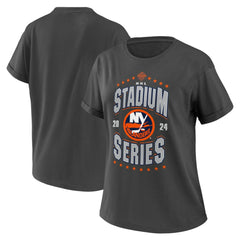 New York Islanders WEAR by Erin Andrews Women's 2024 NHL Stadium Series Boyfriend T-Shirt Online