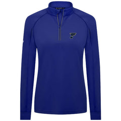 St. Louis Blues Levelwear Women's Kinetic Insignia Core Quarter-Zip Pullover Top For Sale