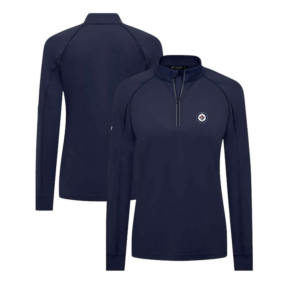 Winnipeg Jets Levelwear Women's Kinetic Insignia Core Quarter-Zip Pullover Top Discount
