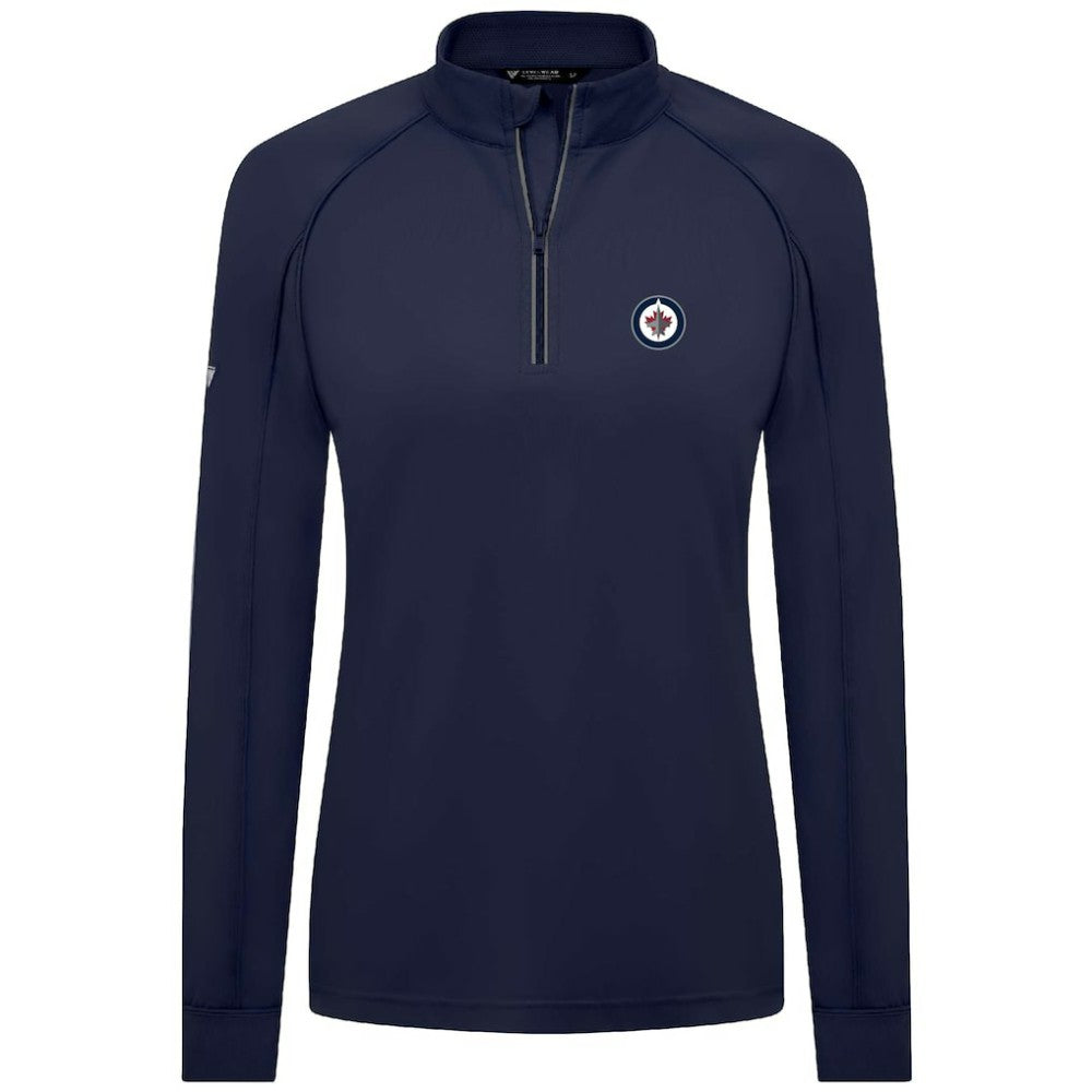 Winnipeg Jets Levelwear Women's Kinetic Insignia Core Quarter-Zip Pullover Top Discount