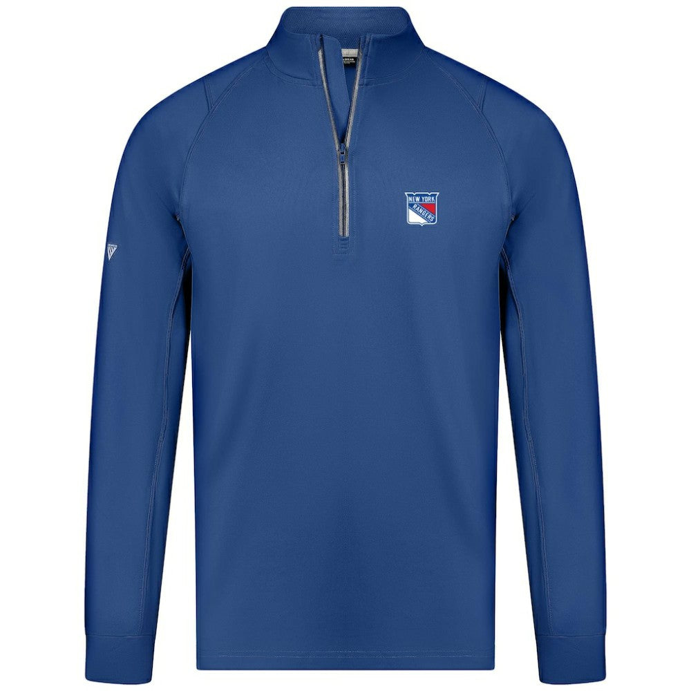 New York Rangers Levelwear Theory Insignia Core Quarter-Zip Pullover Top Discount