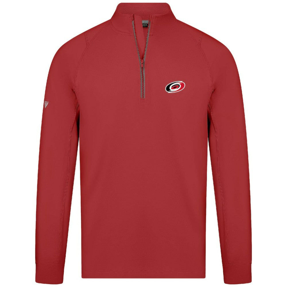 Carolina Hurricanes Levelwear Theory Insignia Core Quarter-Zip Pullover Top Sale
