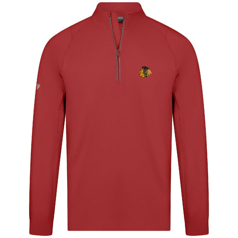 Chicago Blackhawks Levelwear Theory Insignia Core Quarter-Zip Pullover Top For Sale