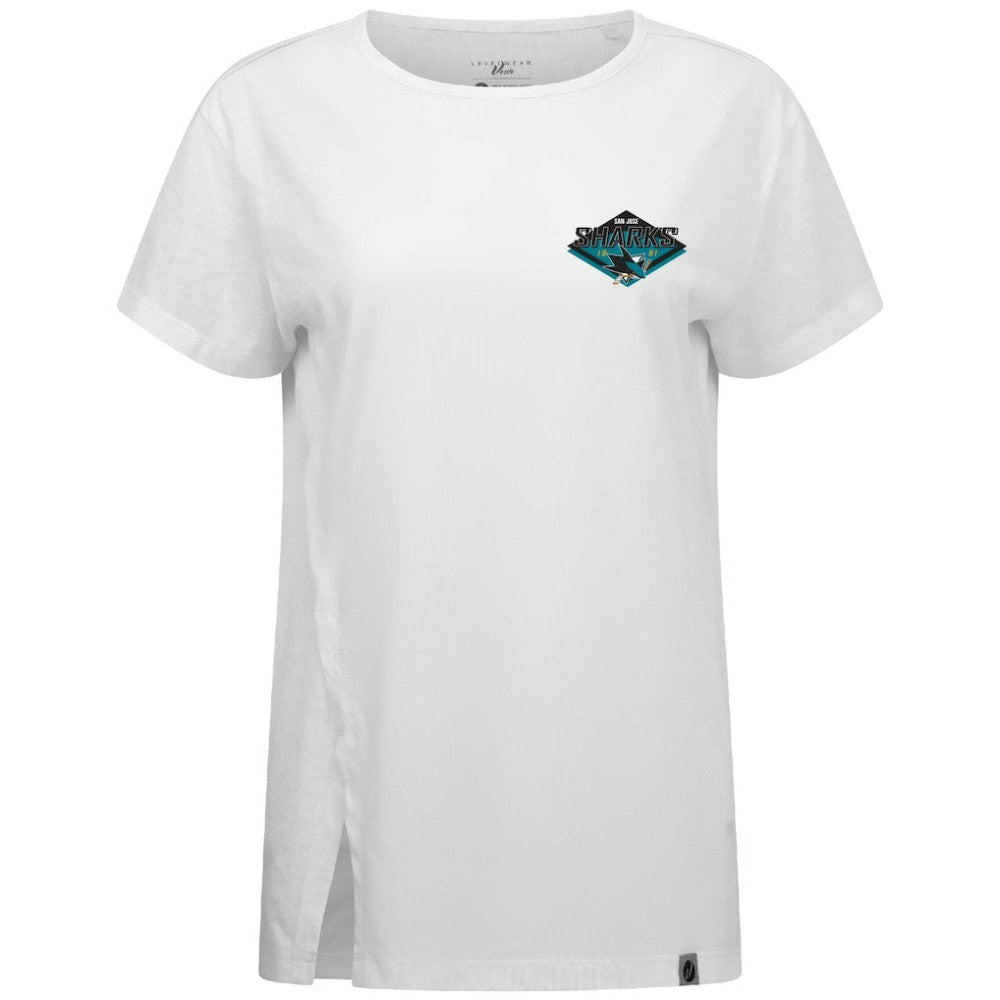 San Jose Sharks Levelwear Women's Influx Club Patch 2.0 T-Shirt Discount