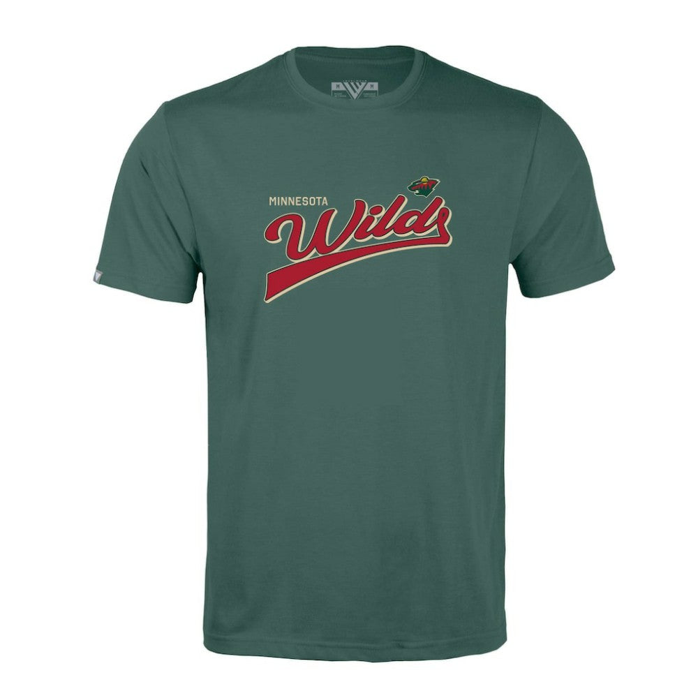 Minnesota Wild Levelwear Richmond Retro Script T-Shirt Discount