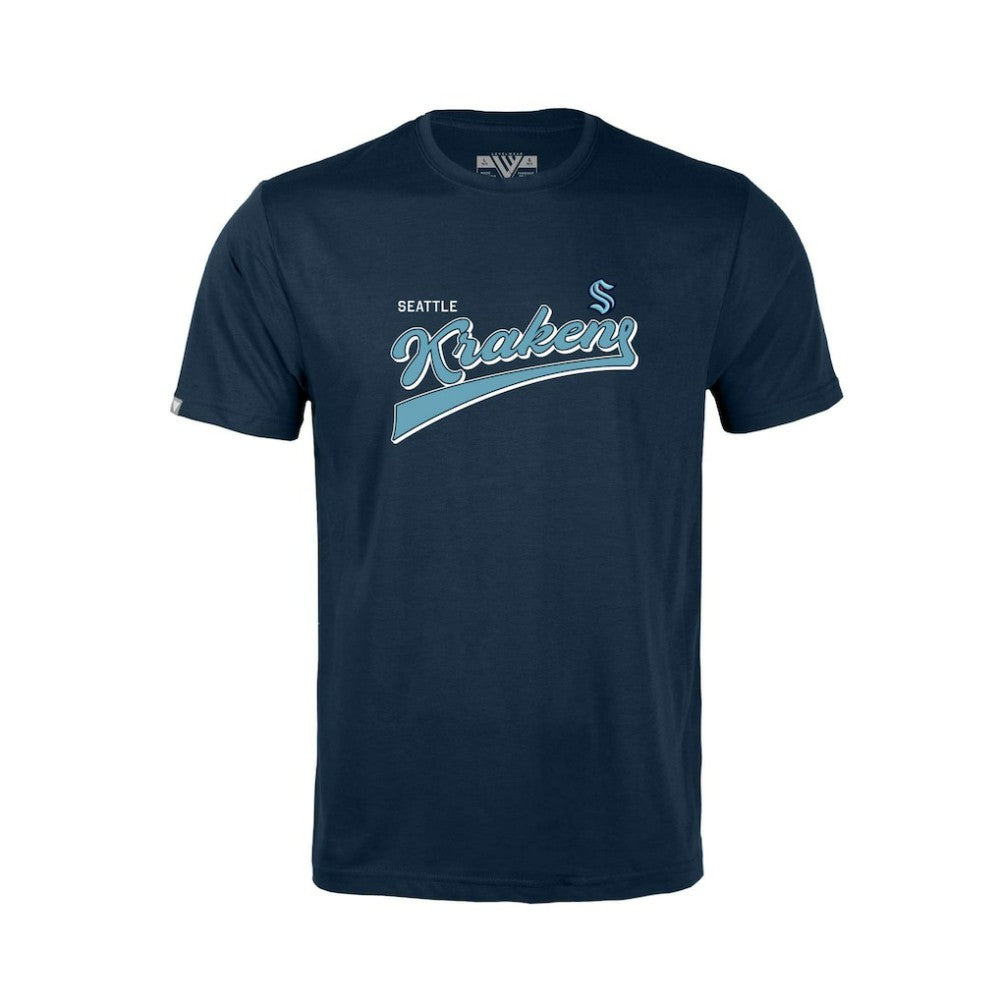 Seattle Kraken Levelwear Youth Little Richmond Retro Script T-Shirt Online
