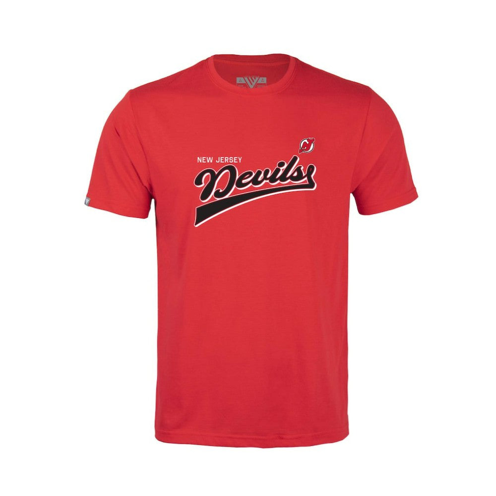 New Jersey Devils Levelwear Youth Little Richmond Retro Script T-Shirt Discount