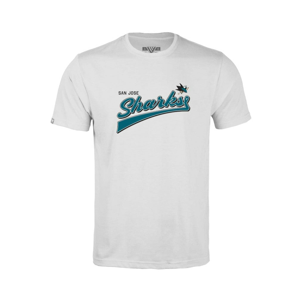 San Jose Sharks Levelwear Youth Little Richmond Retro Script T-Shirt Sale