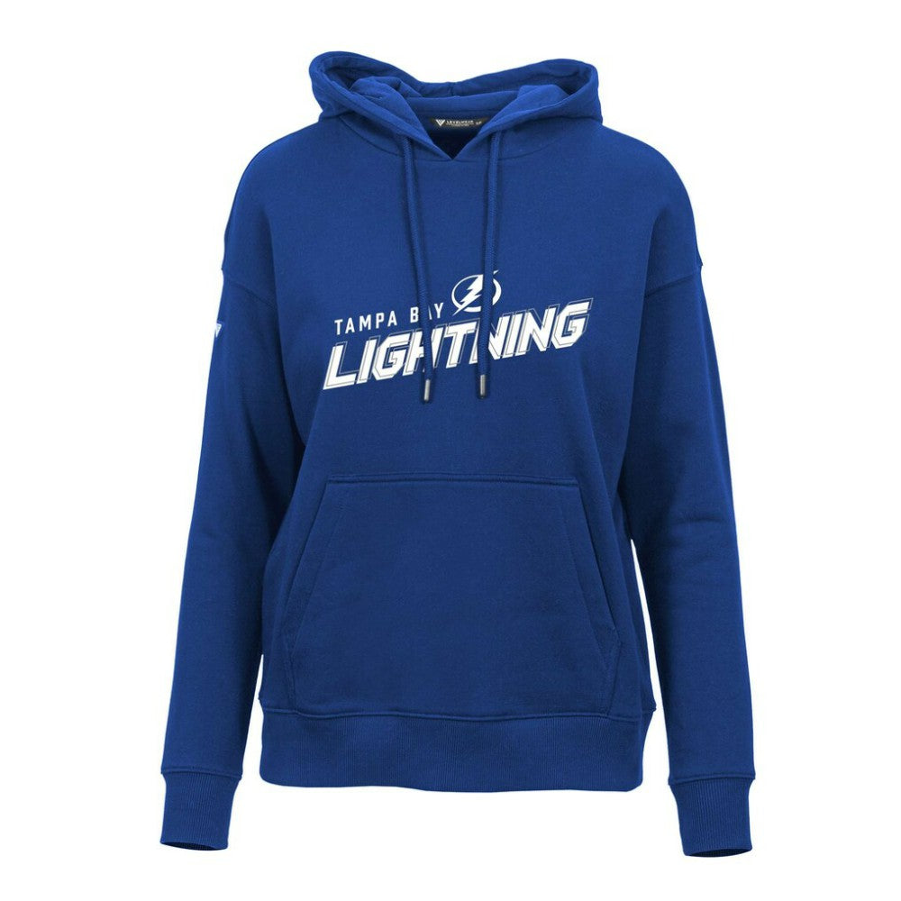 Tampa Bay Lightning Levelwear Women's Adorn Premier 2.0 Fleece Pullover Hoodie On Sale