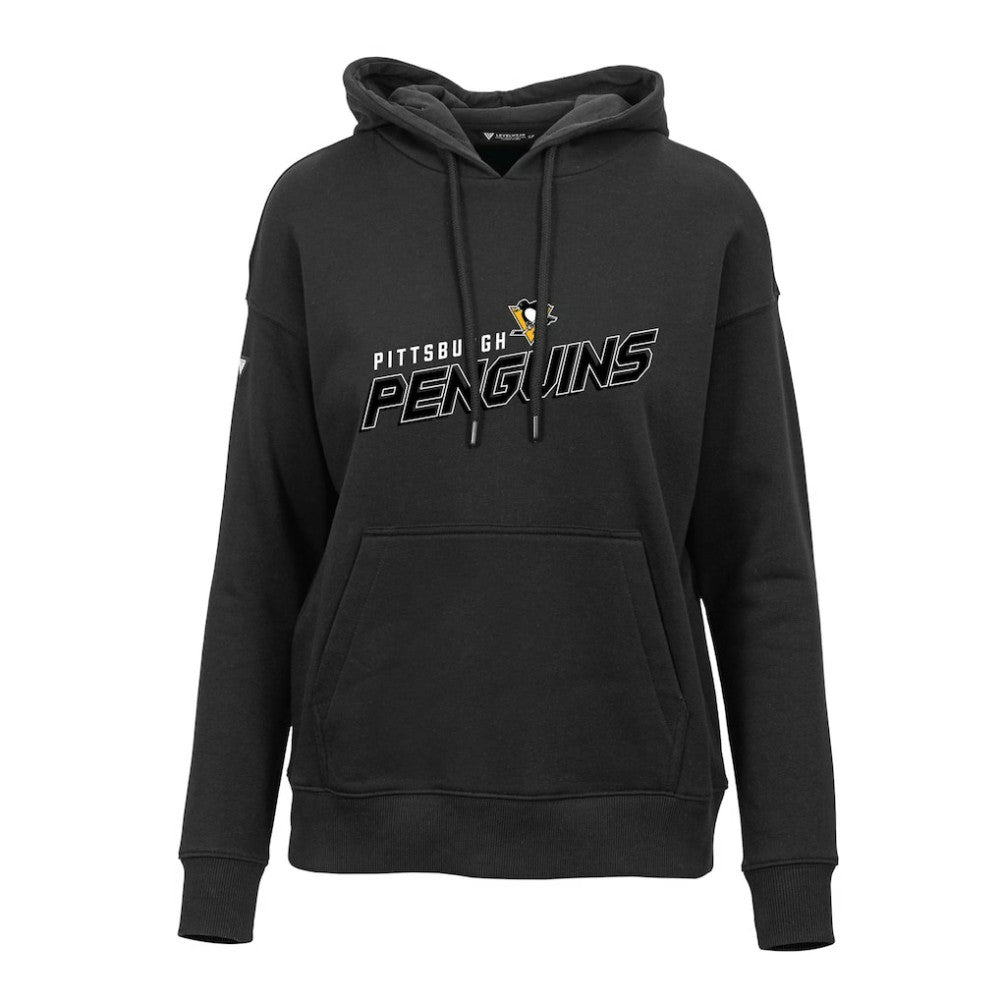 Pittsburgh Penguins Levelwear Women's Adorn Premier 2.0 Fleece Pullover Hoodie Outlet