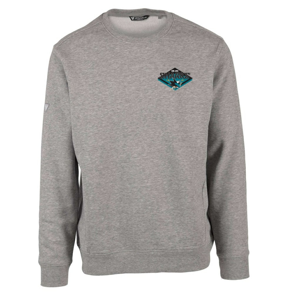 San Jose Sharks Levelwear Zane Club Patch 2.0 Pullover Sweatshirt Online