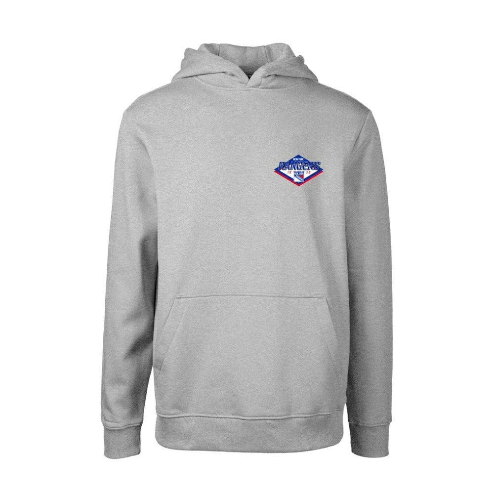 New York Rangers Levelwear Youth Podium Club Patch 2.0 Fleece Pullover Hoodie Outlet
