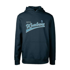 Seattle Kraken Levelwear Youth Podium Retro Script Fleece Pullover Hoodie Sale
