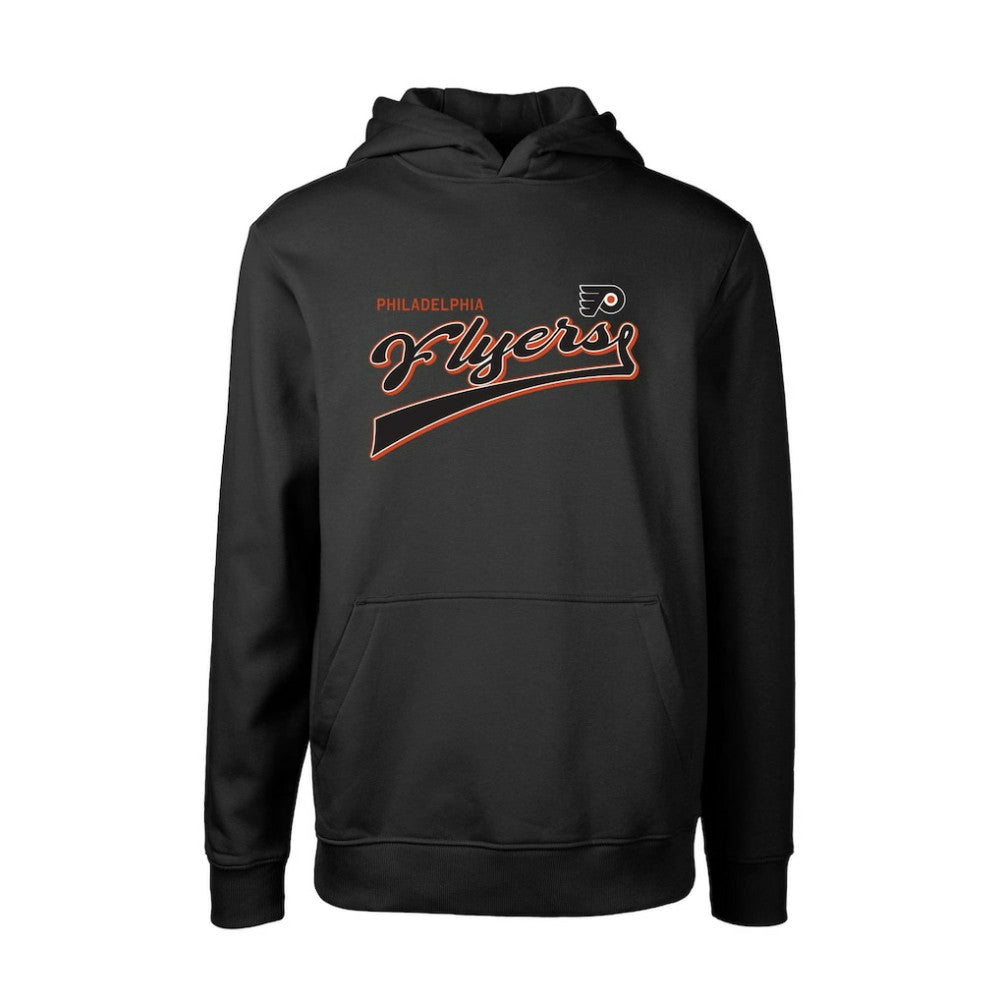 Philadelphia Flyers Levelwear Youth Podium Retro Script Fleece Pullover Hoodie On Sale