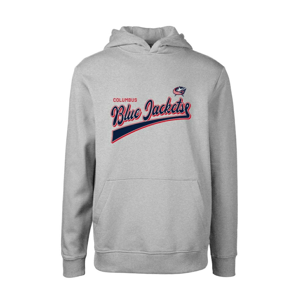Columbus Blue Jackets Levelwear Youth Podium Retro Script Fleece Pullover Hoodie Online