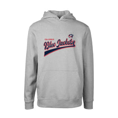 Columbus Blue Jackets Levelwear Youth Podium Retro Script Fleece Pullover Hoodie Online