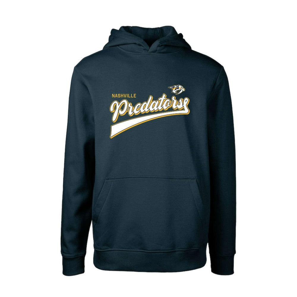 Nashville Predators Levelwear Youth Podium Retro Script Fleece Pullover Hoodie Online