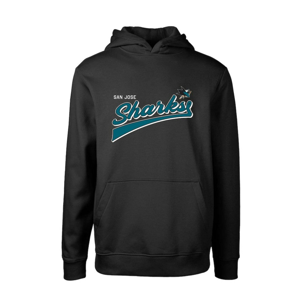 San Jose Sharks Levelwear Youth Podium Retro Script Fleece Pullover Hoodie Online