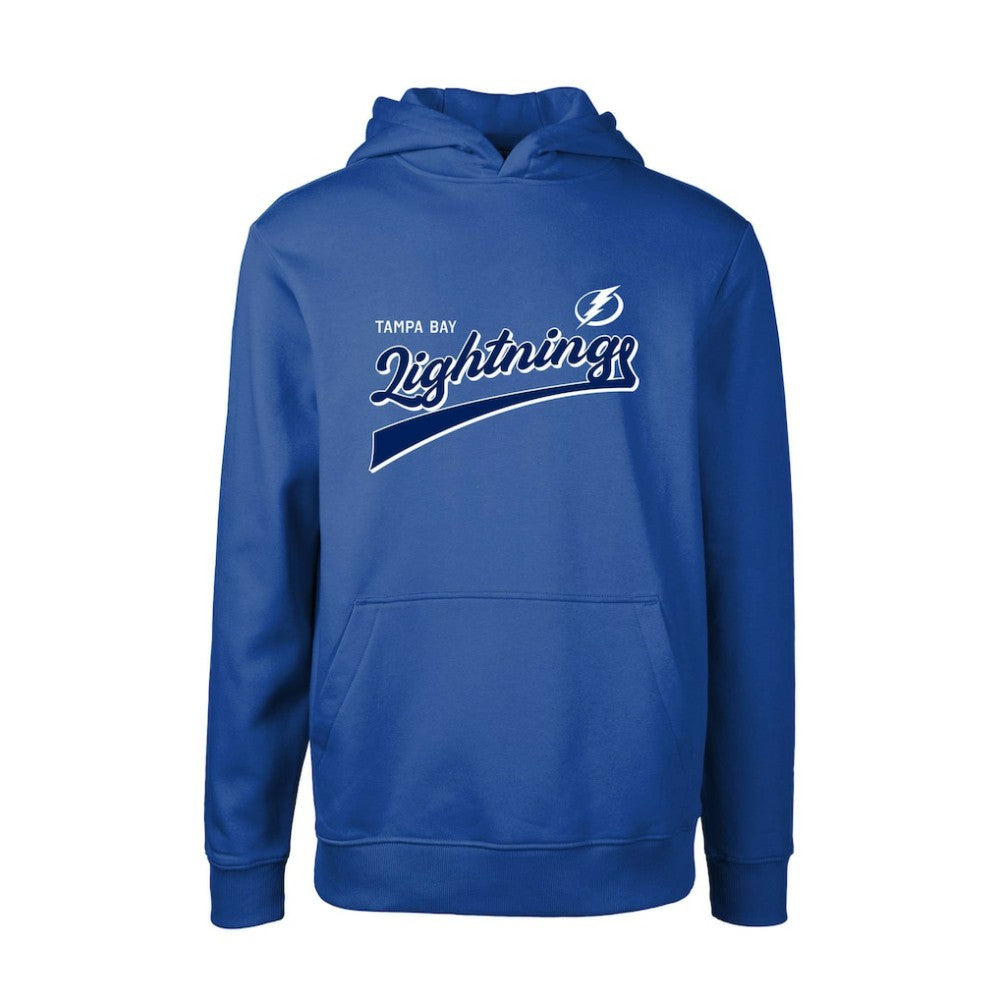 Tampa Bay Lightning Levelwear Youth Podium Retro Script Fleece Pullover Hoodie Outlet