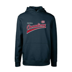 Montreal Canadiens Levelwear Youth Podium Retro Script Fleece Pullover Hoodie Outlet