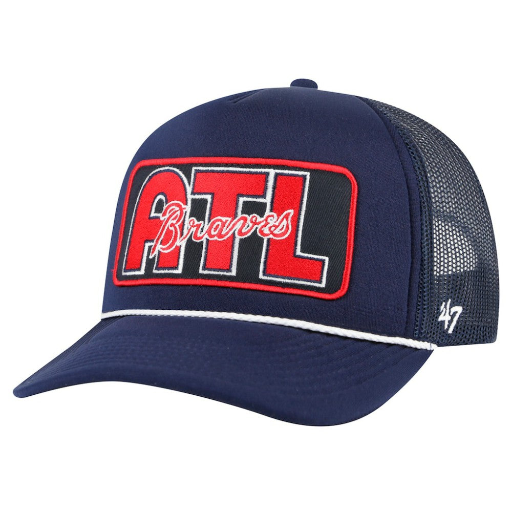 Atlanta Braves '47 Local Patch Foam Front Trucker Adjustable Hat | MLB Near me