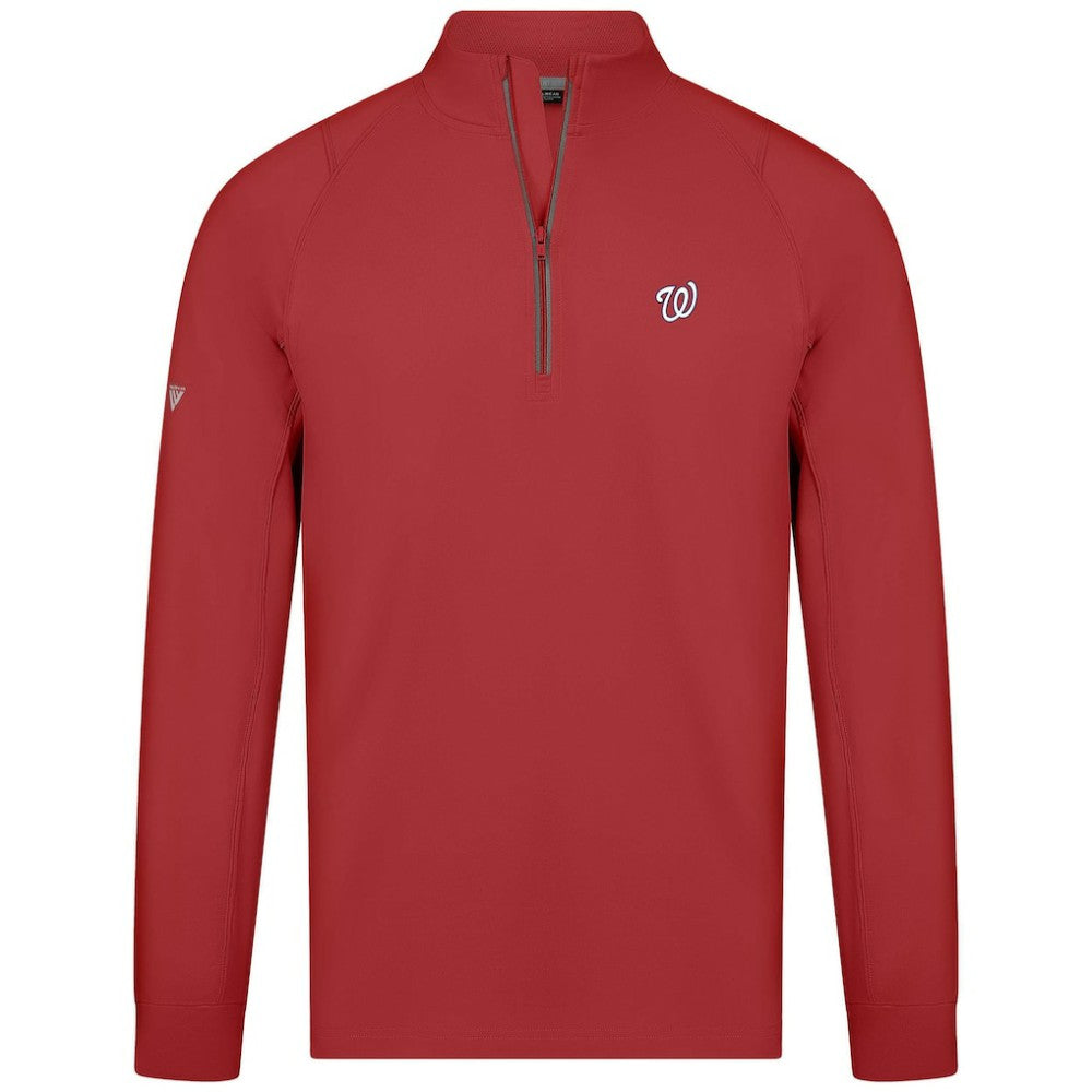 Washington Nationals Levelwear Theory Insignia Quarter-Zip Pullover | MLB Outlet