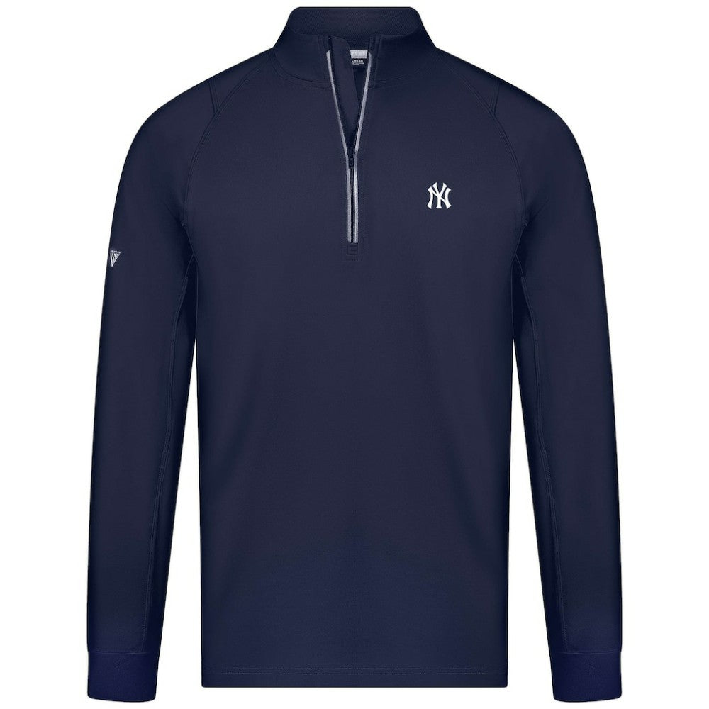 New York Yankees Levelwear Theory Insignia Quarter-Zip Pullover | MLB On Sale