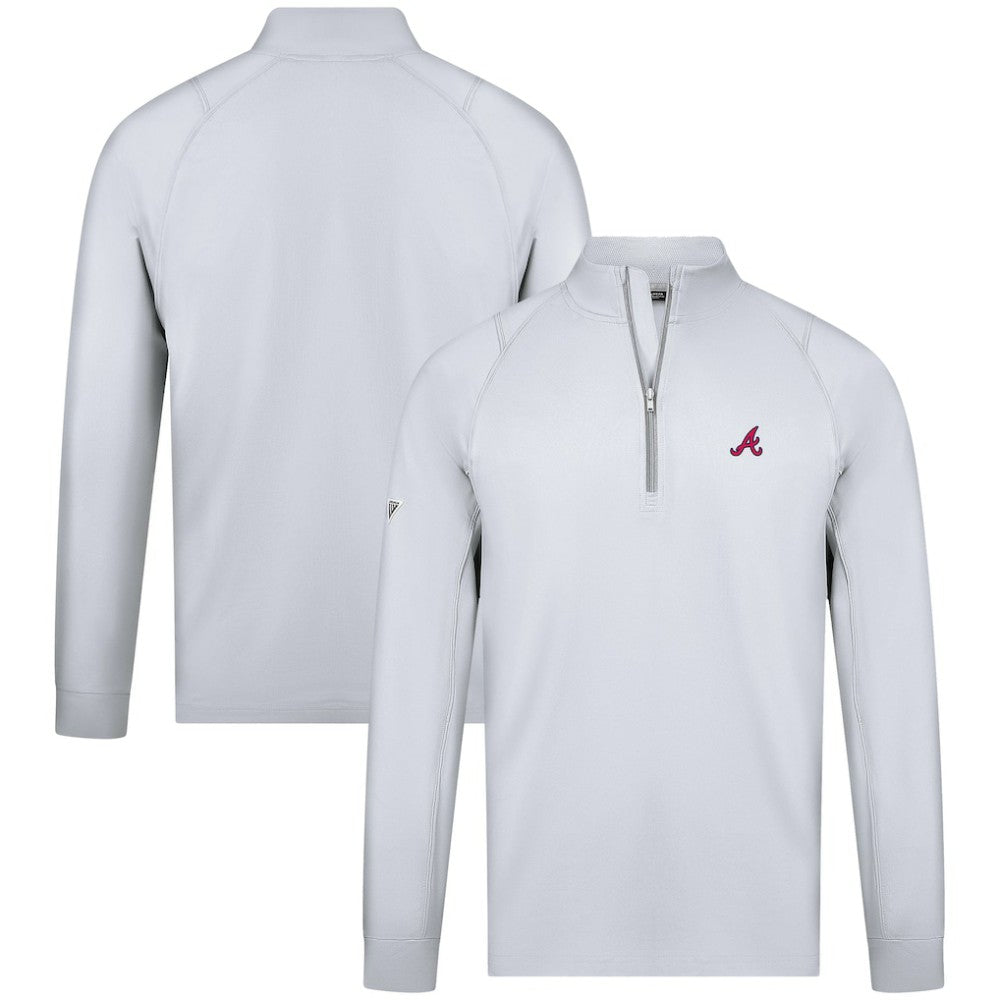 Atlanta Braves Levelwear Theory Insignia Quarter-Zip Pullover | MLB On Sale