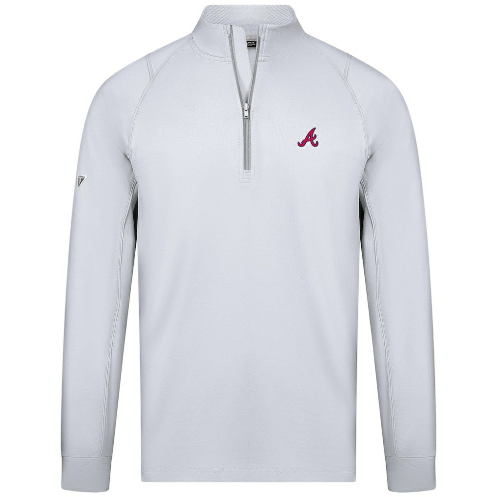 Atlanta Braves Levelwear Theory Insignia Quarter-Zip Pullover | MLB On Sale