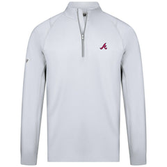 Atlanta Braves Levelwear Theory Insignia Quarter-Zip Pullover | MLB On Sale
