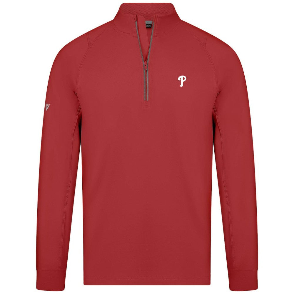 Philadelphia Phillies Levelwear Theory Insignia Quarter-Zip Pullover | MLB Online