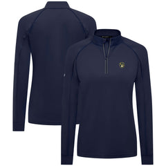 Milwaukee Brewers Levelwear Women's Kinetic Insignia Quarter-Zip Pullover | MLB Shop