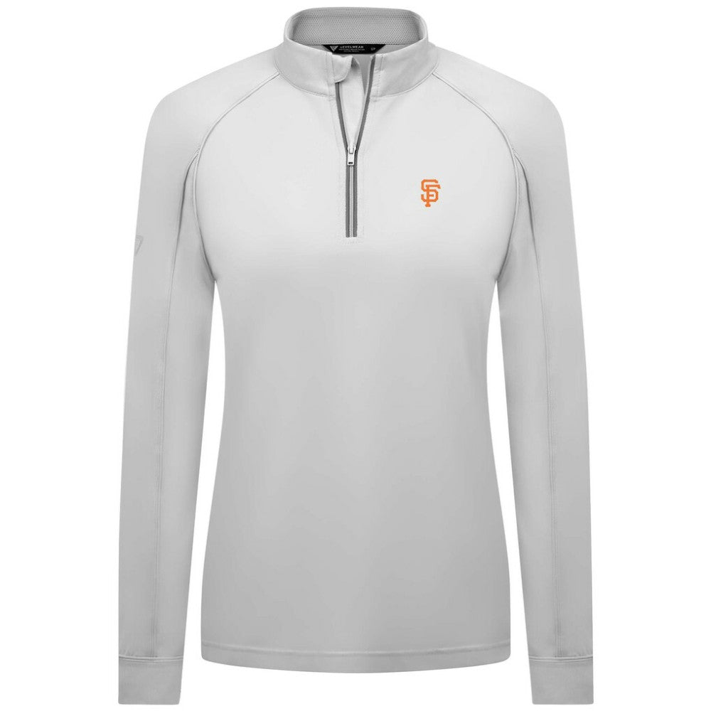 San Francisco Giants Levelwear Women's Kinetic Insignia Quarter-Zip Pullover | MLB US