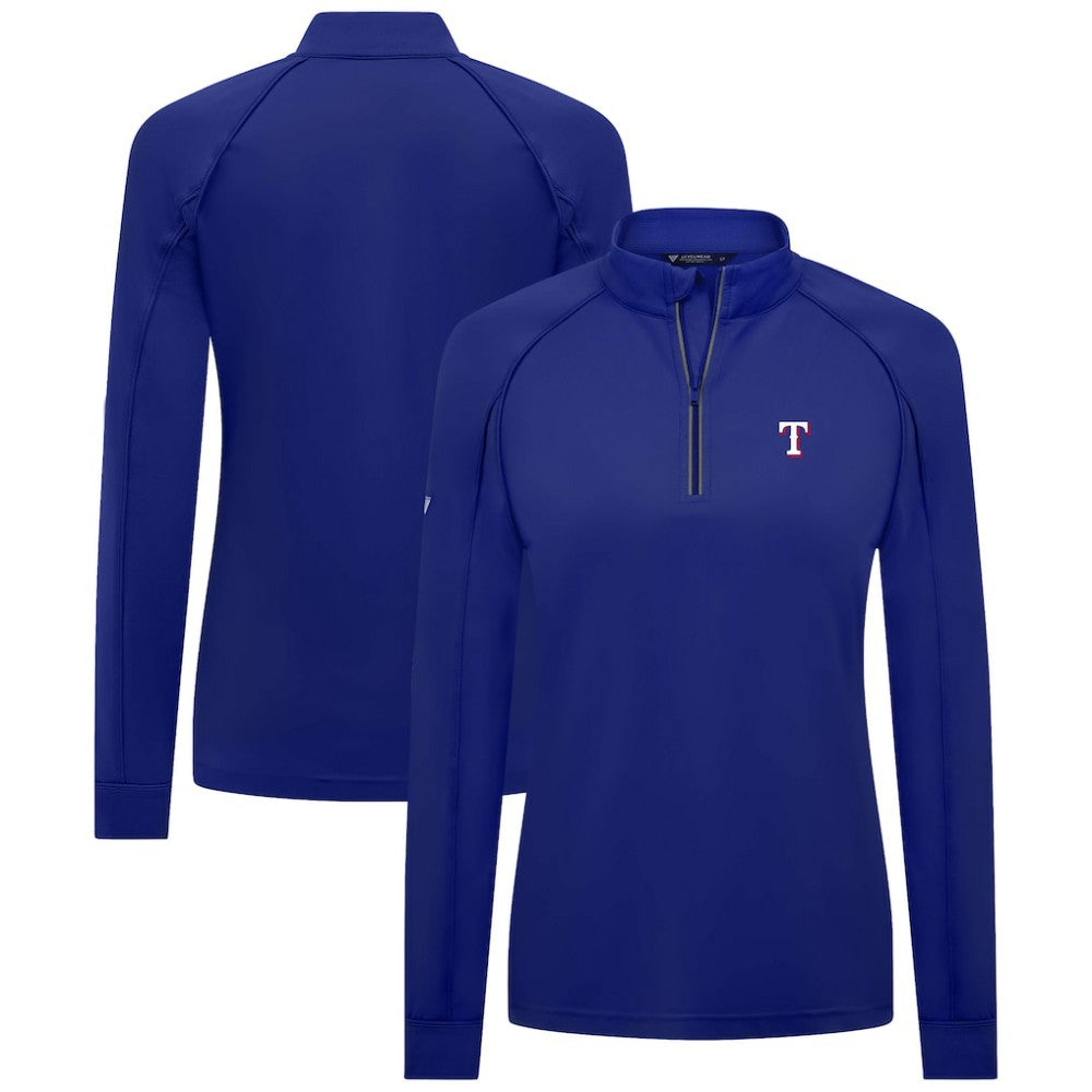 Texas Rangers Levelwear Women's Kinetic Insignia Quarter-Zip Pullover | MLB US
