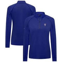 Texas Rangers Levelwear Women's Kinetic Insignia Quarter-Zip Pullover | MLB US