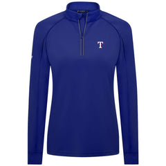 Texas Rangers Levelwear Women's Kinetic Insignia Quarter-Zip Pullover | MLB US