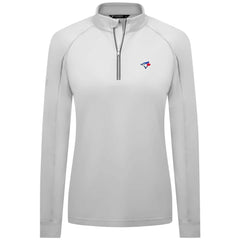 Toronto Blue Jays Levelwear Women's Kinetic Insignia Quarter-Zip Pullover | MLB On Sale