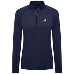 Atlanta Braves Levelwear Women's Kinetic Insignia Quarter-Zip Pullover | MLB For sale