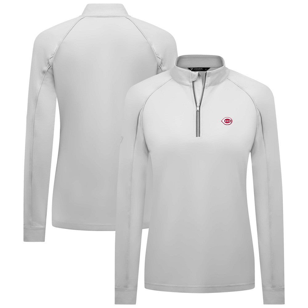 Cincinnati Reds Levelwear Women's Kinetic Insignia Quarter-Zip Pullover | MLB On Sale