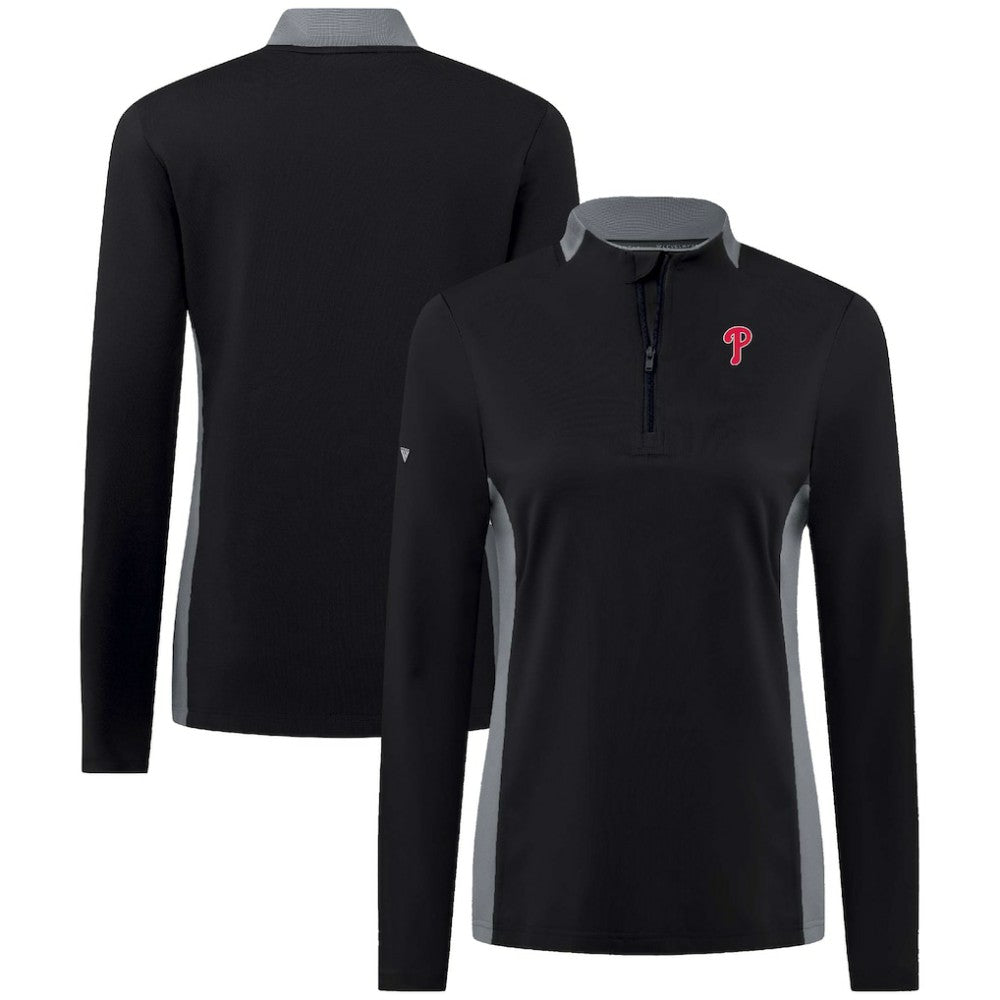 Philadelphia Phillies Levelwear Women's Moxie Insignia Quarter-Zip Pullover | MLB Near me