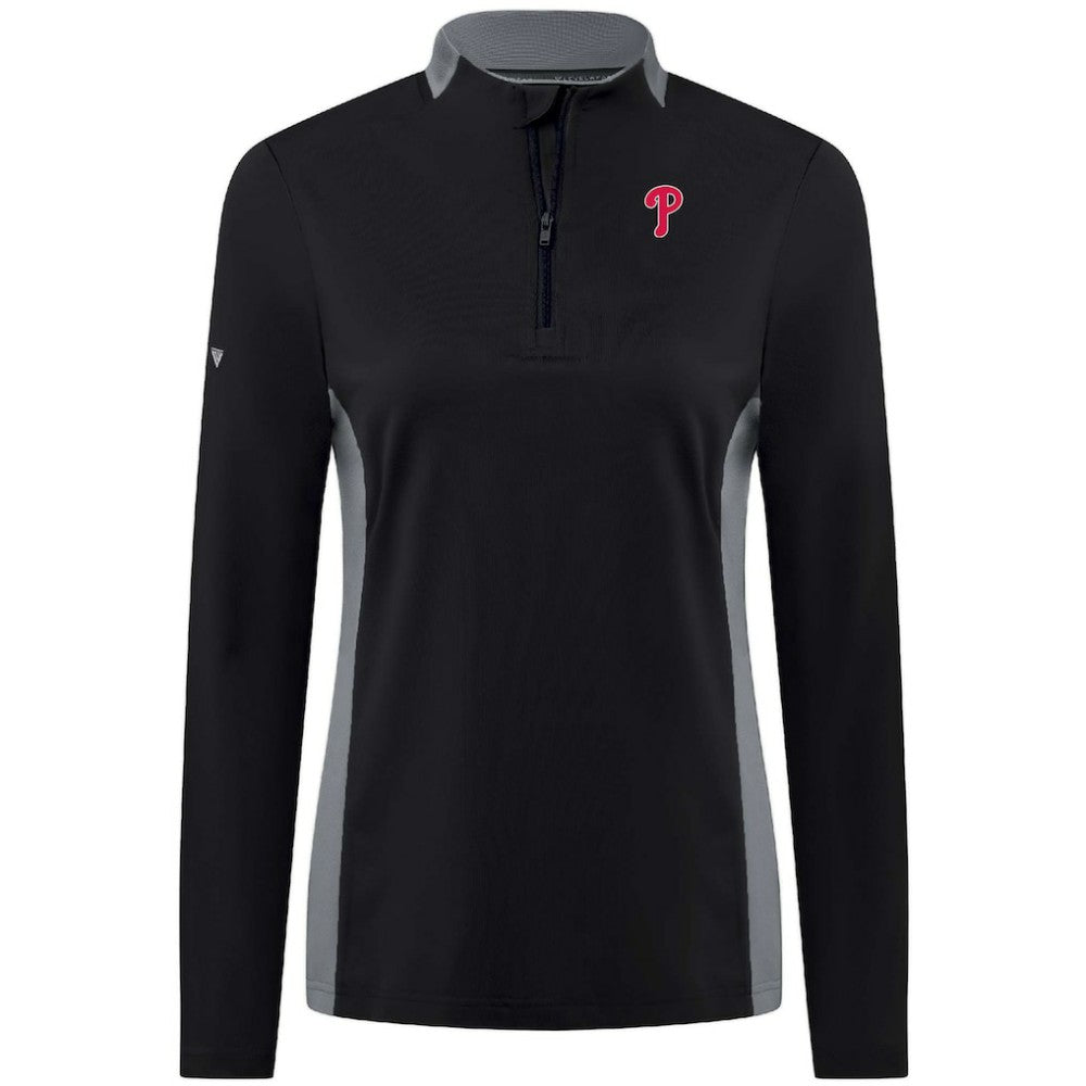 Philadelphia Phillies Levelwear Women's Moxie Insignia Quarter-Zip Pullover | MLB Near me