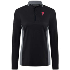 Philadelphia Phillies Levelwear Women's Moxie Insignia Quarter-Zip Pullover | MLB Near me