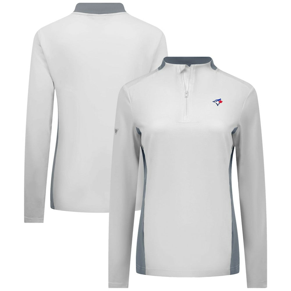 Toronto Blue Jays Levelwear Women's Moxie Insignia Quarter-Zip Pullover | MLB Online