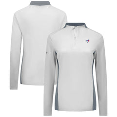 Toronto Blue Jays Levelwear Women's Moxie Insignia Quarter-Zip Pullover | MLB Online