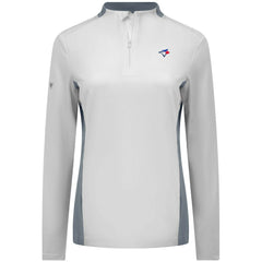 Toronto Blue Jays Levelwear Women's Moxie Insignia Quarter-Zip Pullover | MLB Online