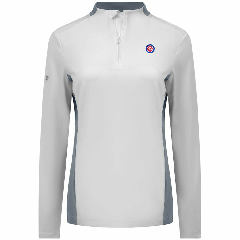Chicago Cubs Levelwear Women's Moxie Insignia Quarter-Zip Pullover | MLB Near me