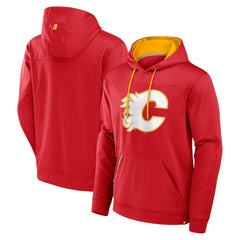 Calgary Flames Fanatics Defender Pullover Hoodie Outlet