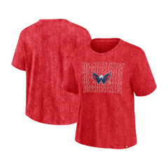 Washington Capitals Fanatics Women's Faded Wash T-Shirt Outlet