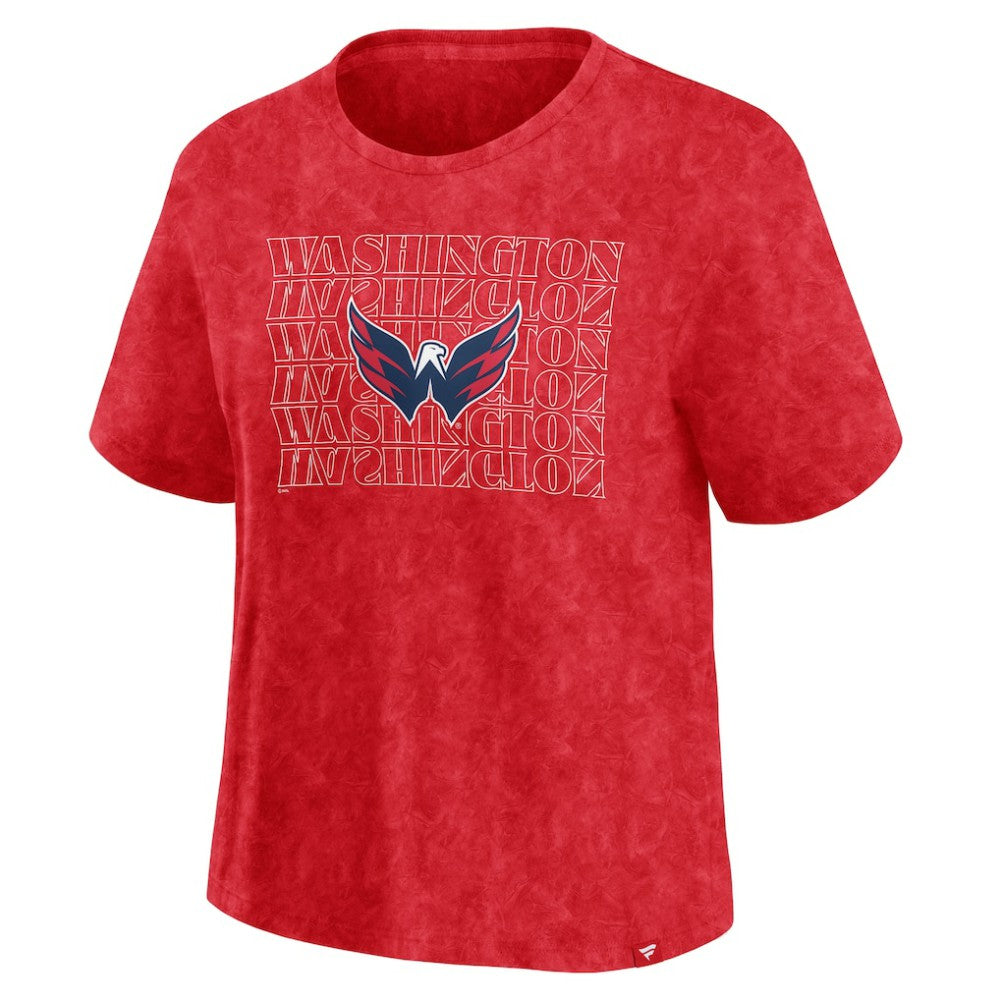 Washington Capitals Fanatics Women's Faded Wash T-Shirt Outlet