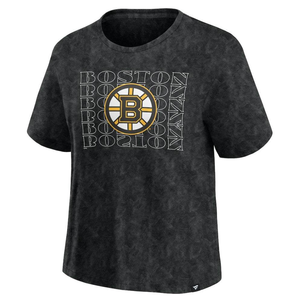 Boston Bruins Fanatics Women's Faded Wash T-Shirt Sale